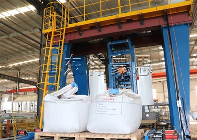 樹脂粉自動噸袋裝車機 噸袋自動裝車系統工作流程
